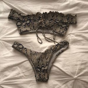 Snake skin bikini